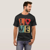 I Liebe Neufundland Hund Valentinstag Neufundland T-Shirt (Vorne ganz)