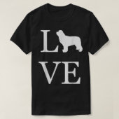 I Liebe Neufundland Newfie Dog Lover White Graphic T-Shirt (Design vorne)