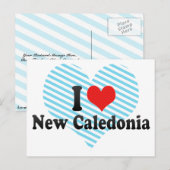 I Liebe Neukaledonien Postkarte (Vorne/Hinten)