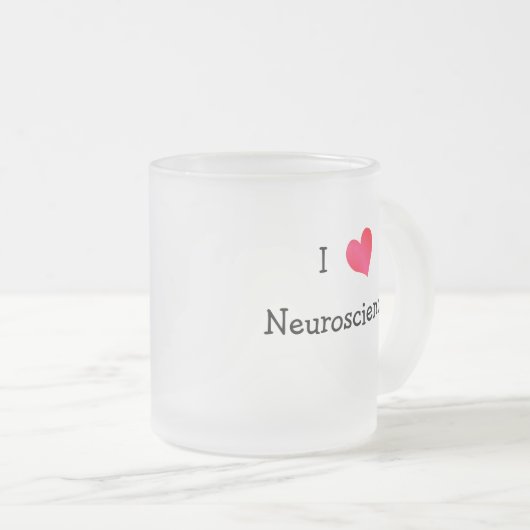 I Liebe Neurowissenschaften Mattglastasse (VorderseiteRechts)