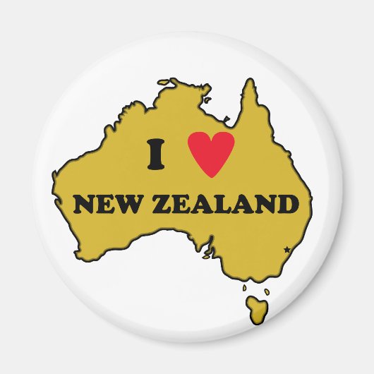 I Liebe Neuseeland (Australien) Magnet (Vorne)