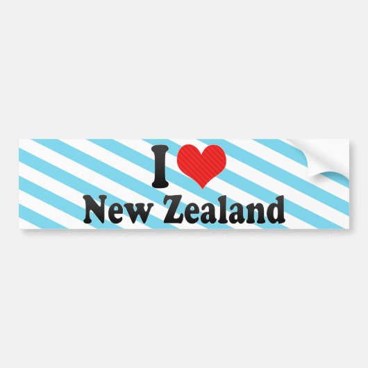 I Liebe Neuseeland Autoaufkleber (Vorne)