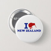 I Liebe Neuseeland Button (Vorne & Hinten)