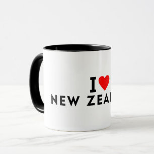 I Liebe Neuseeland Land wie Herztourismus Tasse