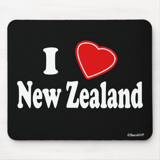 I Liebe Neuseeland Mousepad (Vorne)