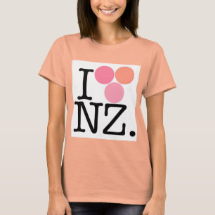 I Liebe Neuseeland - Rosa T-Shirt