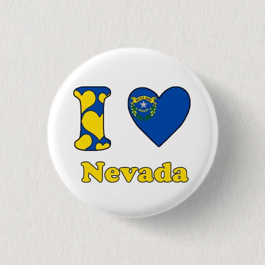 I Liebe Nevada Button (Vorderseite)