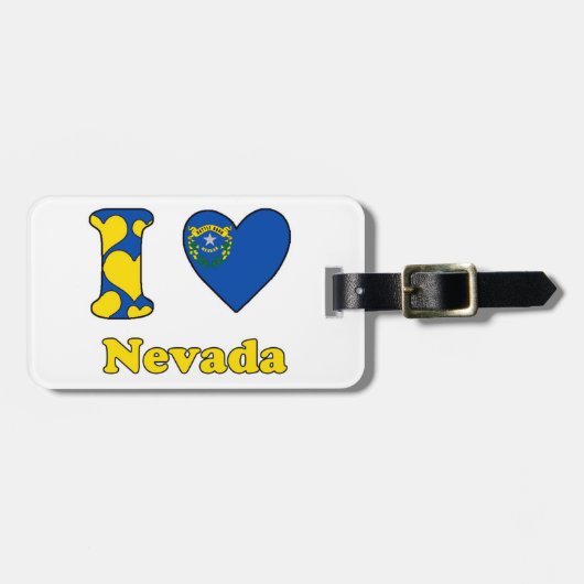 I Liebe Nevada Gepäckanhänger (Vorderseite horizontal)