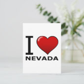 I LIEBE NEVADA POSTKARTE (Stehend Vorderseite)