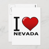 I LIEBE NEVADA POSTKARTE (Vorne/Hinten)