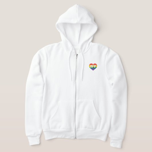 I Liebe Nevada Rainbow Heart Hoodie (Ablage )