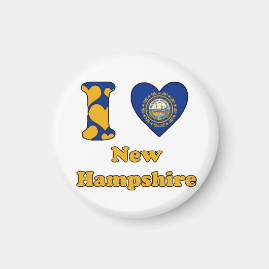I Liebe New Hampshire Magnet (Vorne)