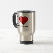 I LIEBE NEW HAMPSHIRE REISEBECHER (Vorderseite Links)