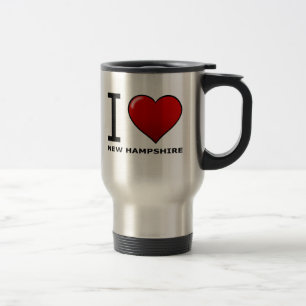 I LIEBE NEW HAMPSHIRE REISEBECHER