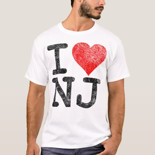 I Liebe New Jersey I Heart Nj T-Shirt (Vorderseite)