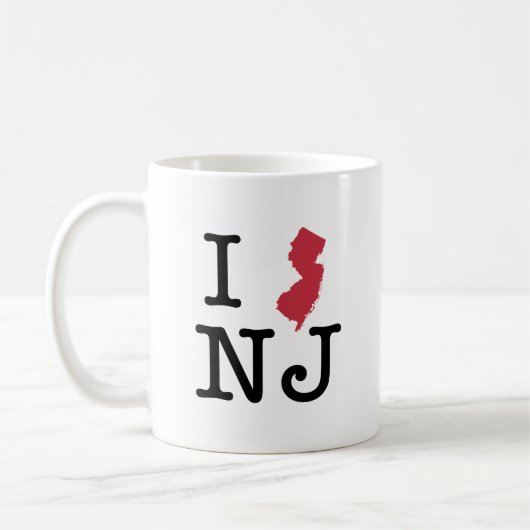 I Liebe New-Jersey Kaffeetasse (Links)