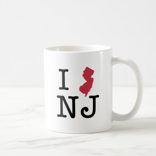 I Liebe New-Jersey Kaffeetasse (Rechts)