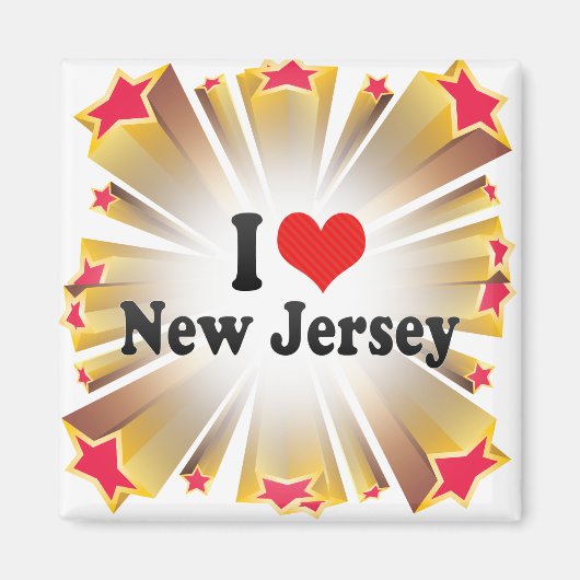 I Liebe New Jersey Magnet (Vorne)