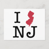 I Liebe New Jersey Postkarte (Vorderseite)