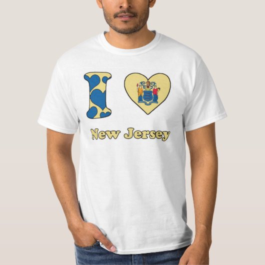 I Liebe New Jersey T-Shirt (Vorderseite)