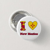 I Liebe New Mexico Button (Vorne & Hinten)