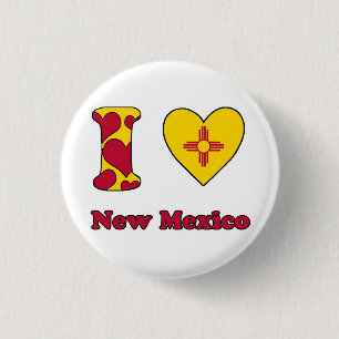I Liebe New Mexico Button
