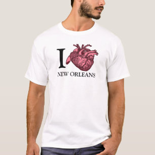 I Liebe New Orleans anatomisch korrekte Herztee T-Shirt