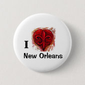 I Liebe New Orleans Button (Vorderseite)