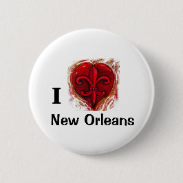 I Liebe New Orleans Button