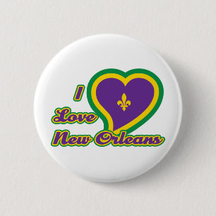 I Liebe New Orleans Button