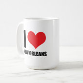 I Liebe New Orleans Kaffeetasse (Vorderseite Links)