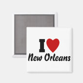 I Liebe New Orleans Magnet (Vorderseite/Rückseite)