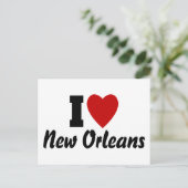 I Liebe New Orleans Postkarte (Stehend Vorderseite)