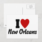 I Liebe New Orleans Postkarte (Vorne/Hinten)