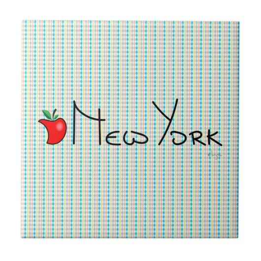 I Liebe New York - Big Apple Fliese (Vorderseite)