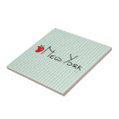 I Liebe New York - Big Apple Fliese (Seite)