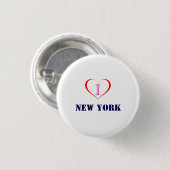 I Liebe New York Button (Vorne & Hinten)