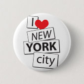 I Liebe New York City Button (Vorderseite)