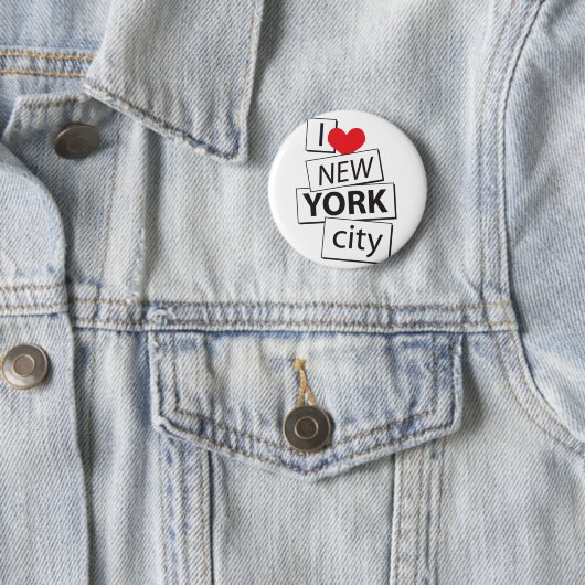 I Liebe New York City Button (Beispiel)