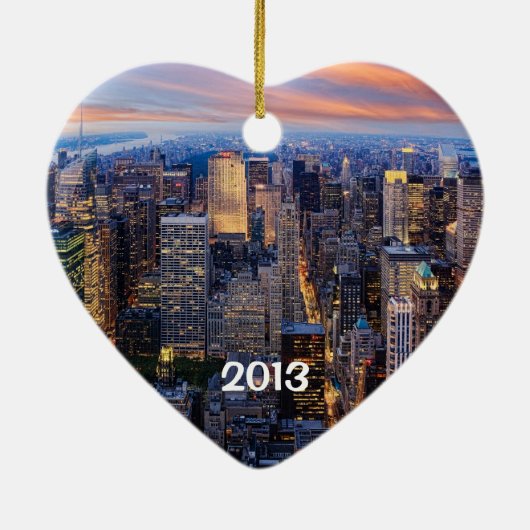 I Liebe New York City, Keramikornament (Hinten)