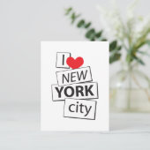 I Liebe New York City Postkarte (Stehend Vorderseite)