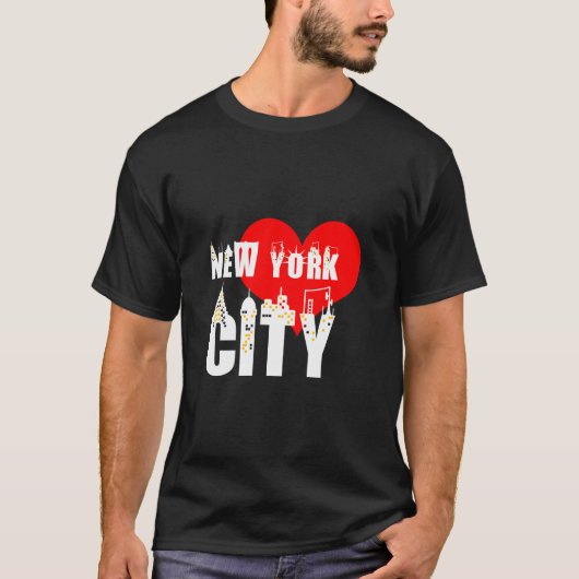I Liebe New York City schön T-Shirt (Vorderseite)