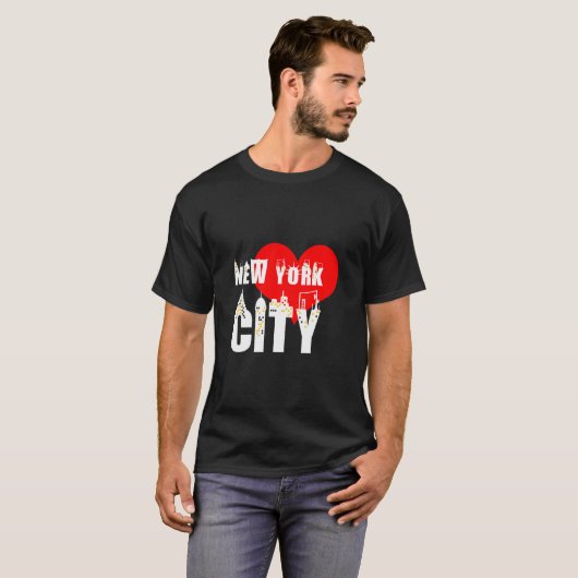 I Liebe New York City schön T-Shirt (Vorne ganz)