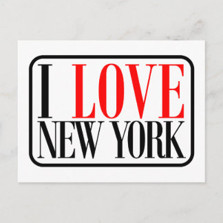 I Liebe New York Design Postkarte