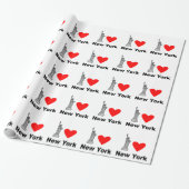 I Liebe New York Geschenkpapier (Ungerollt)