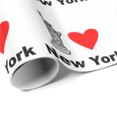 I Liebe New York Geschenkpapier (Rolleneckpunkt)