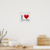 I Liebe New York Hearts Poster (Küche)