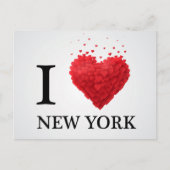 I Liebe New York Hearts Postkarte (Vorderseite)