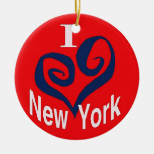 I Liebe New York Keramikornament