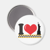 I Liebe New York Magnet (Vorderseite/Rückseite)
